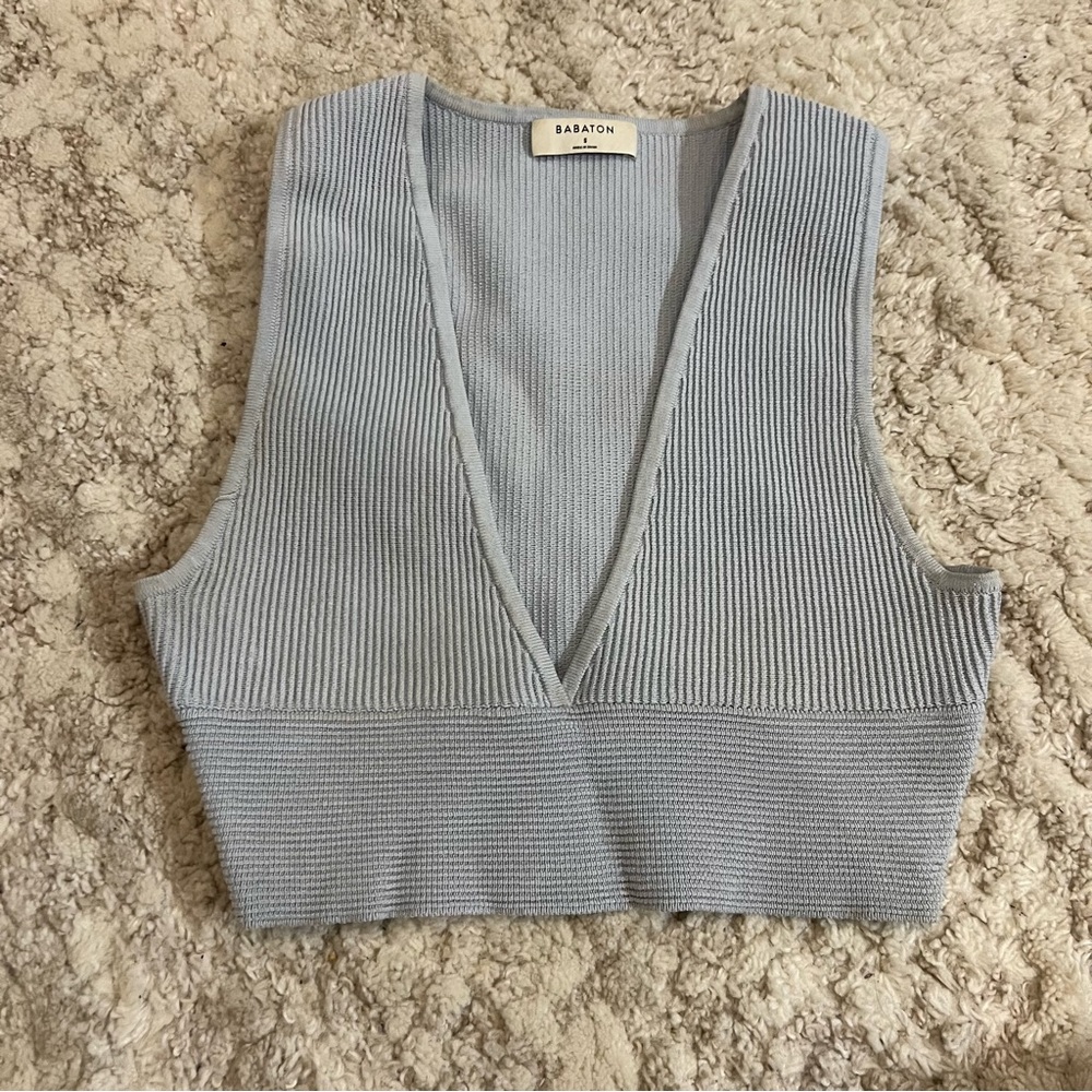 SCULPT KNIT CROP TOP